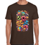 Playera Calaveritas Halloween y Día de Muertos Algodón Premium #709