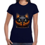 Playera Calabaza Gatito Halloween Algodón Premium #746