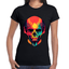 Playera Cráneo Día De Muertos Algodón Premium #774