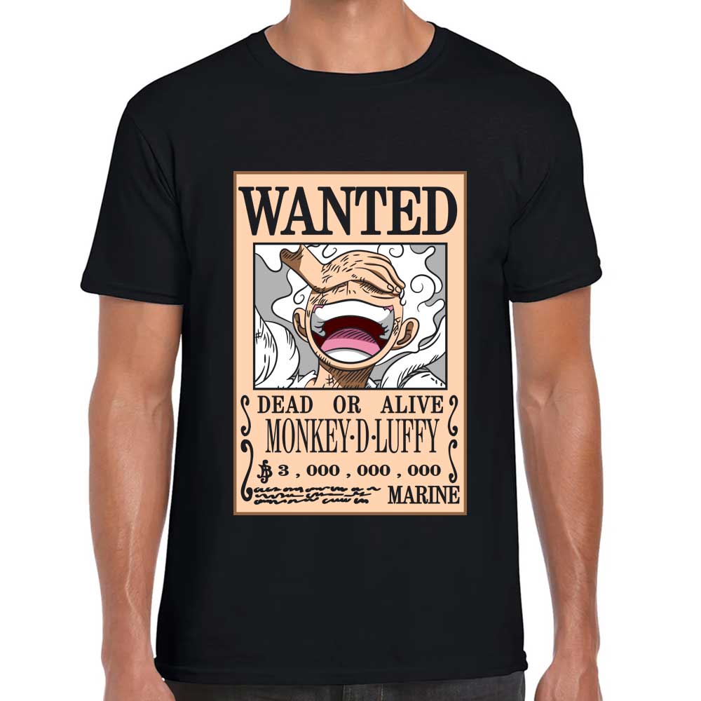 Playera Cartel Luffy Gear 5 One Piece Algodón Premium #52