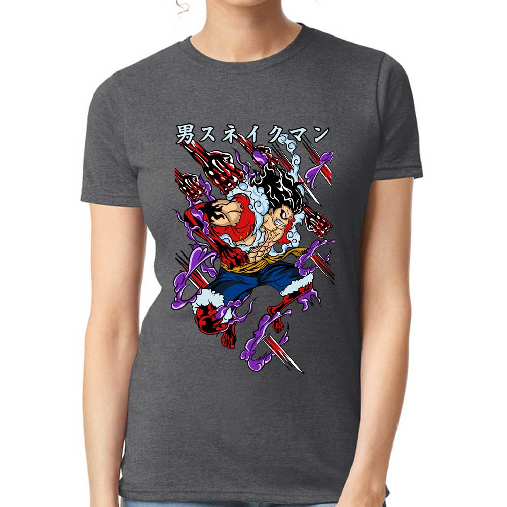 Playera Luffy Gear Snake One Piece Algodón Premium #55