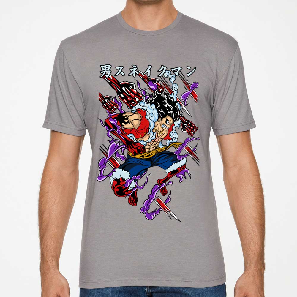 Playera Luffy Gear Snake One Piece Algodón Premium #55