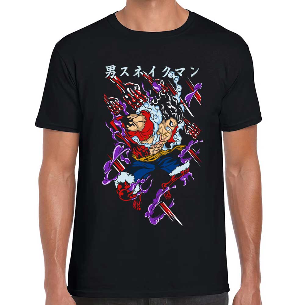 Playera Luffy Gear Snake One Piece Algodón Premium #55