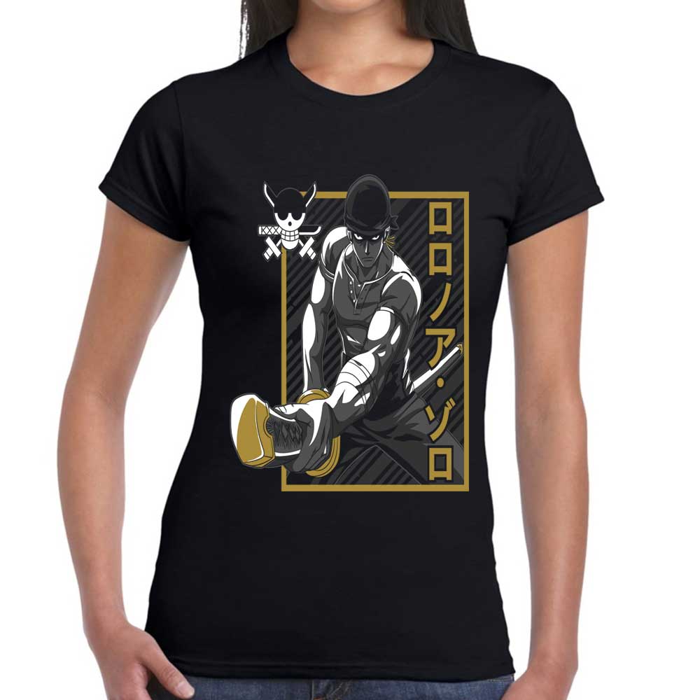 Playera Ronronoa Zoro One Piece Algodón Premium #77