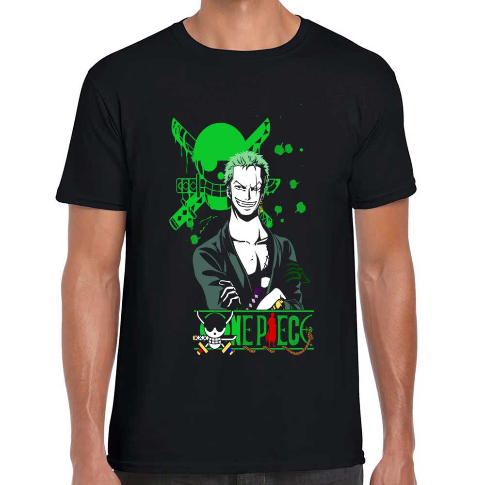 Playera Ronronoa Zoro One Piece Algodón Premium #88