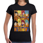 Playera Goku Diferentes Fases Dragon Ball Algodón Premium #123