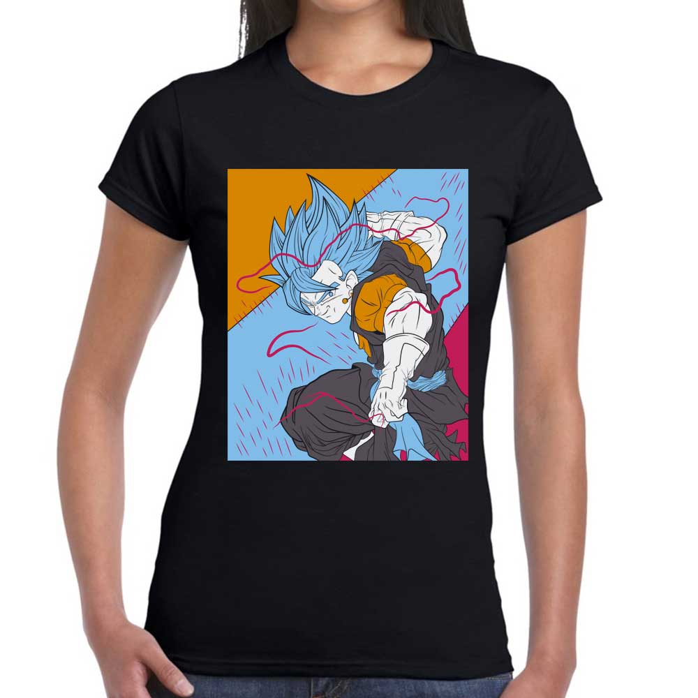 Playera Vegeta Super Saiyan Blue Dragon Ball Algodón Premium #144