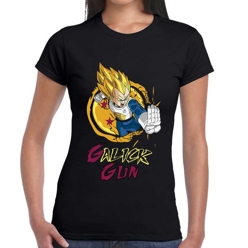 Playera Vegeta Galin Gun Dragon Ball Algodón Premium #153