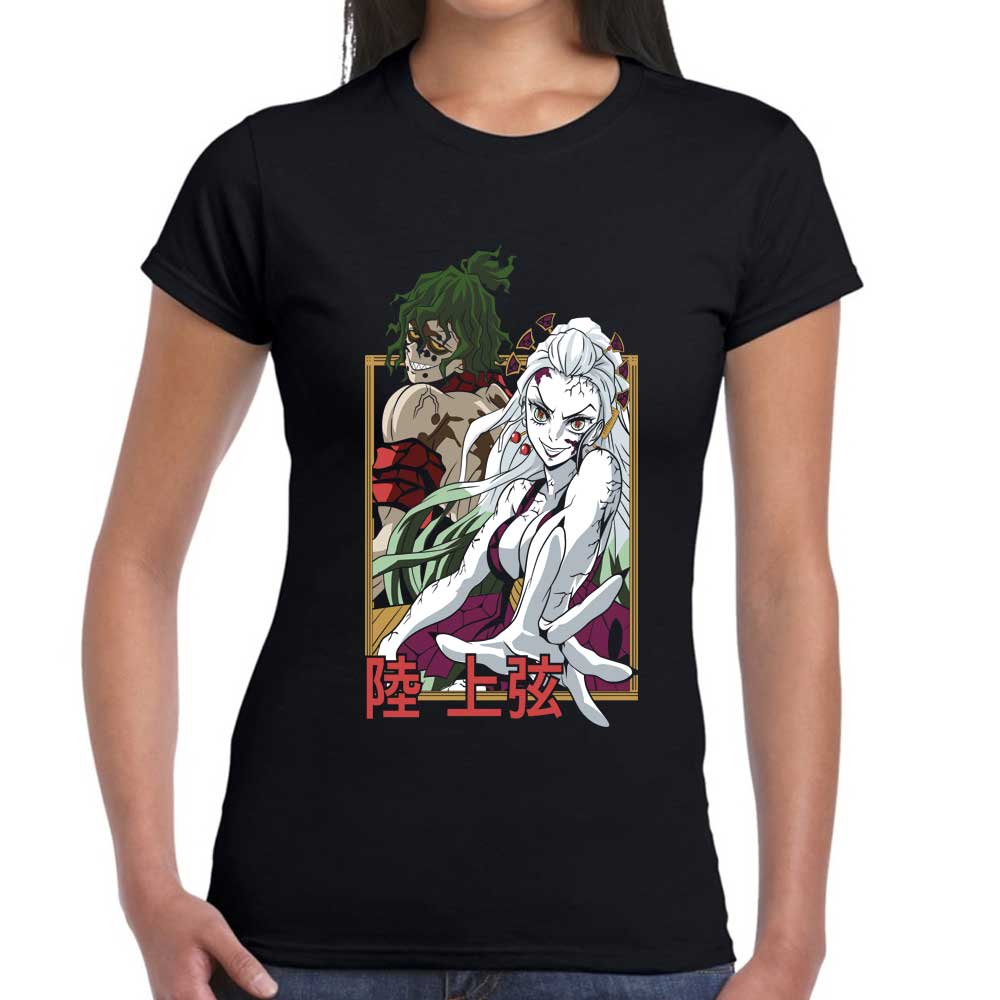 Playera Daki y Gyutaro Demon Slayer Algodón Premium #159