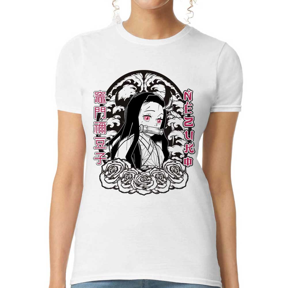 Playera Nezuko Demon Slayer Algodón Premium #163