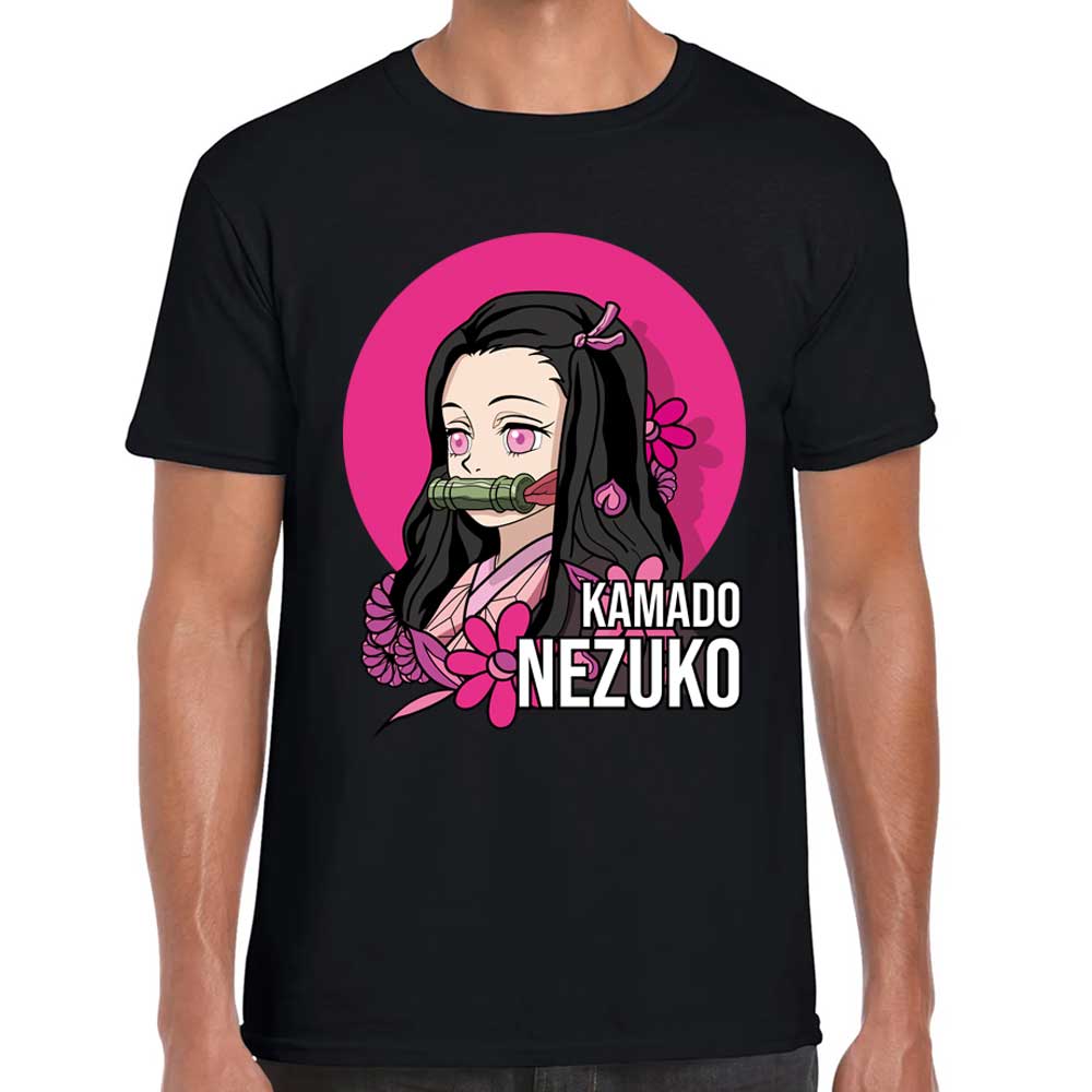 Playera Nezuko Kamado Demon Slayer Algodón Premium #165