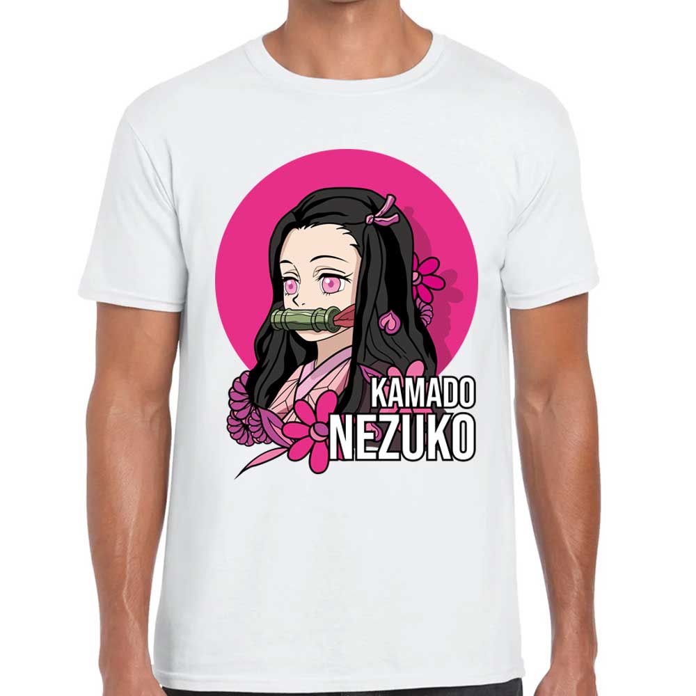 Playera Nezuko Kamado Demon Slayer Algodón Premium #165