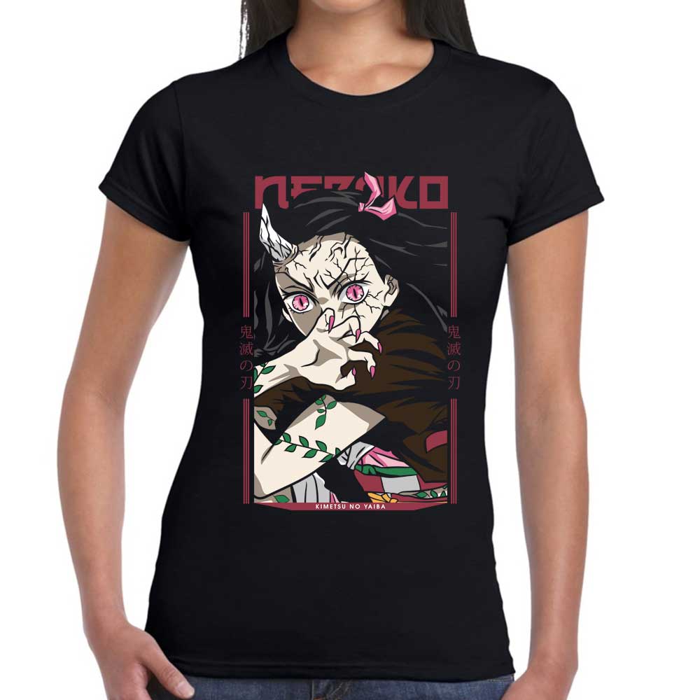 Playera Nezuko Demon Slayer Algodón Premium #168