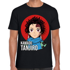 Playera Tanjiro Kamado Demon Slayer Algodón Premium #170