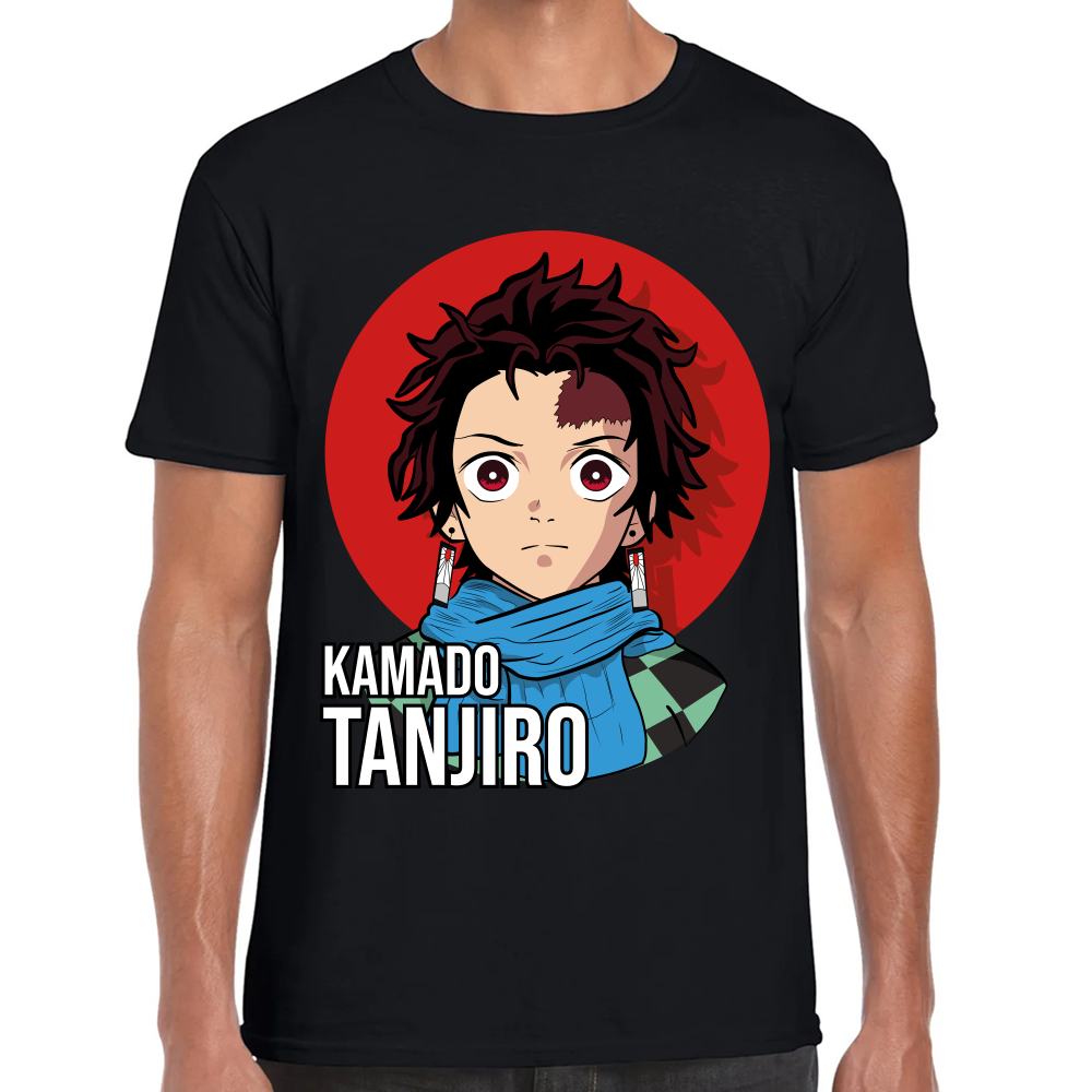 Playera Tanjiro Kamado Demon Slayer Algodón Premium #170