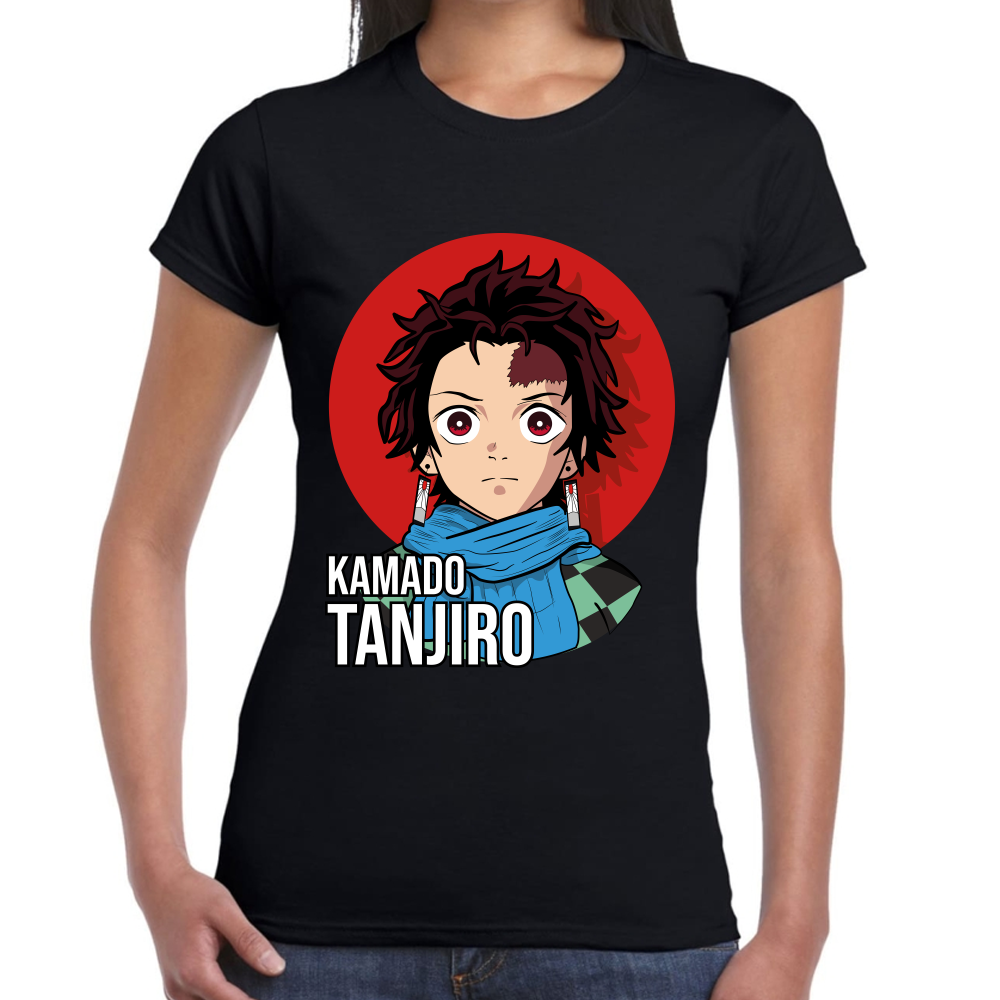 Playera Tanjiro Kamado Demon Slayer Algodón Premium #170