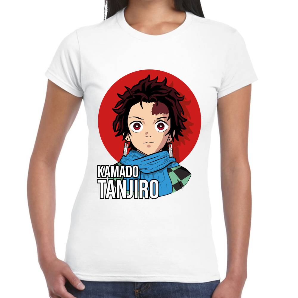 Playera Tanjiro Kamado Demon Slayer Algodón Premium #170