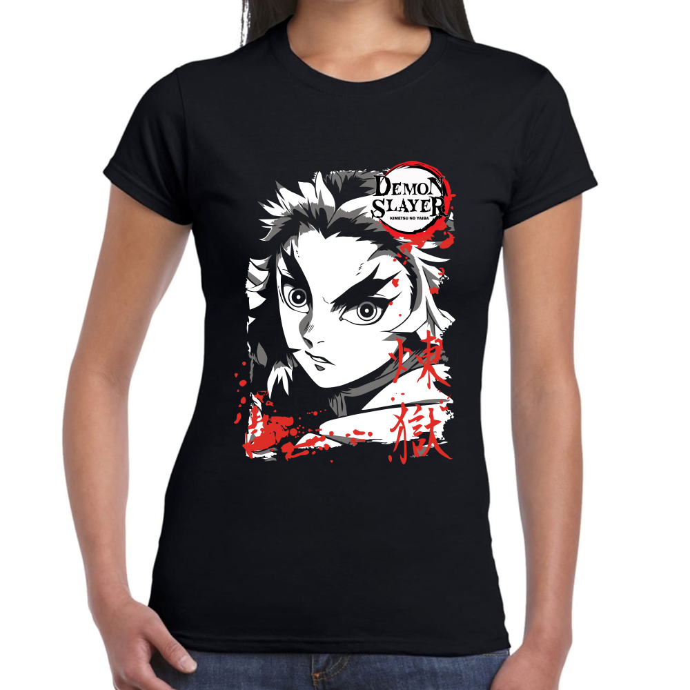 Playera Rengoku Demon Slayer Algodón Premium #176