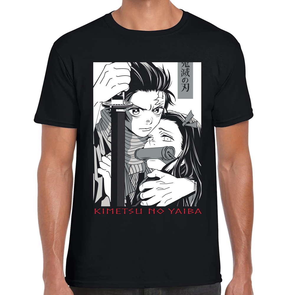 Playera Tanjiro & Nezuko Manga Demon Slayer Algodón Premium #178