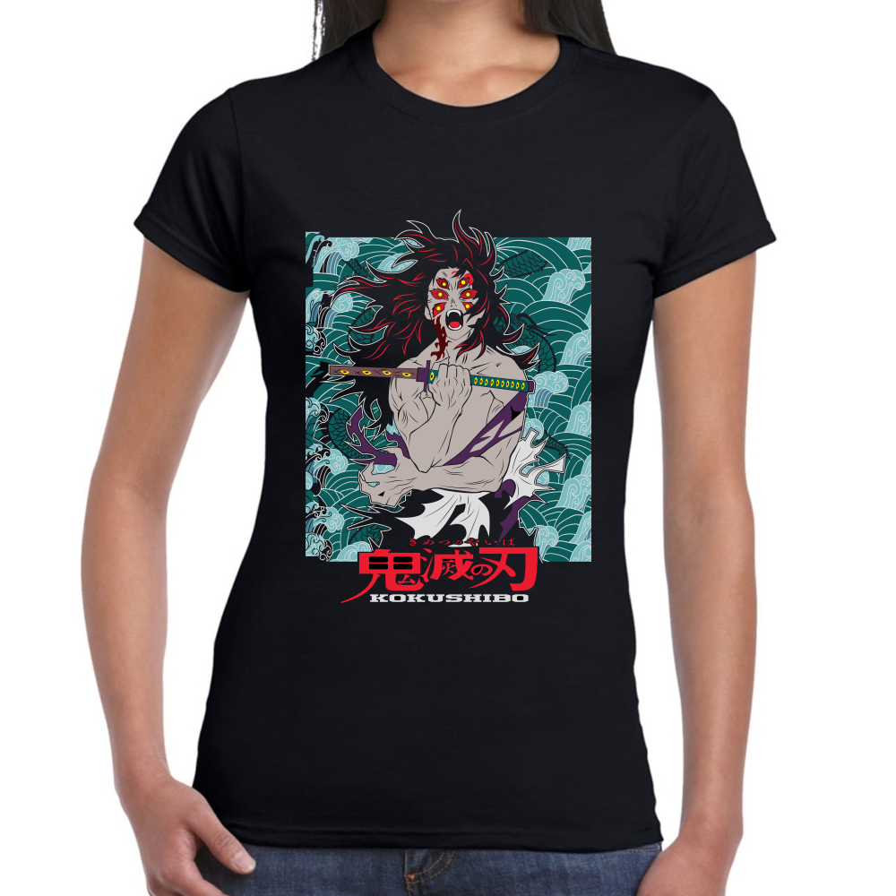 Playera Kokushibo Demon Slayer Algodón Premium #179