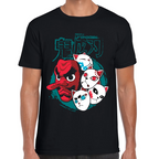 Playera Máscaras Demon Slayer Algodón Premium #181