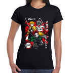 Playera Tanjiro, Inosuke & Zenitsu Demon Slayer Algodón Premium #182
