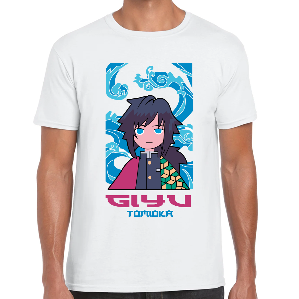 Playera Giyu Tomioka Demon Slayer Algodón Premium #185