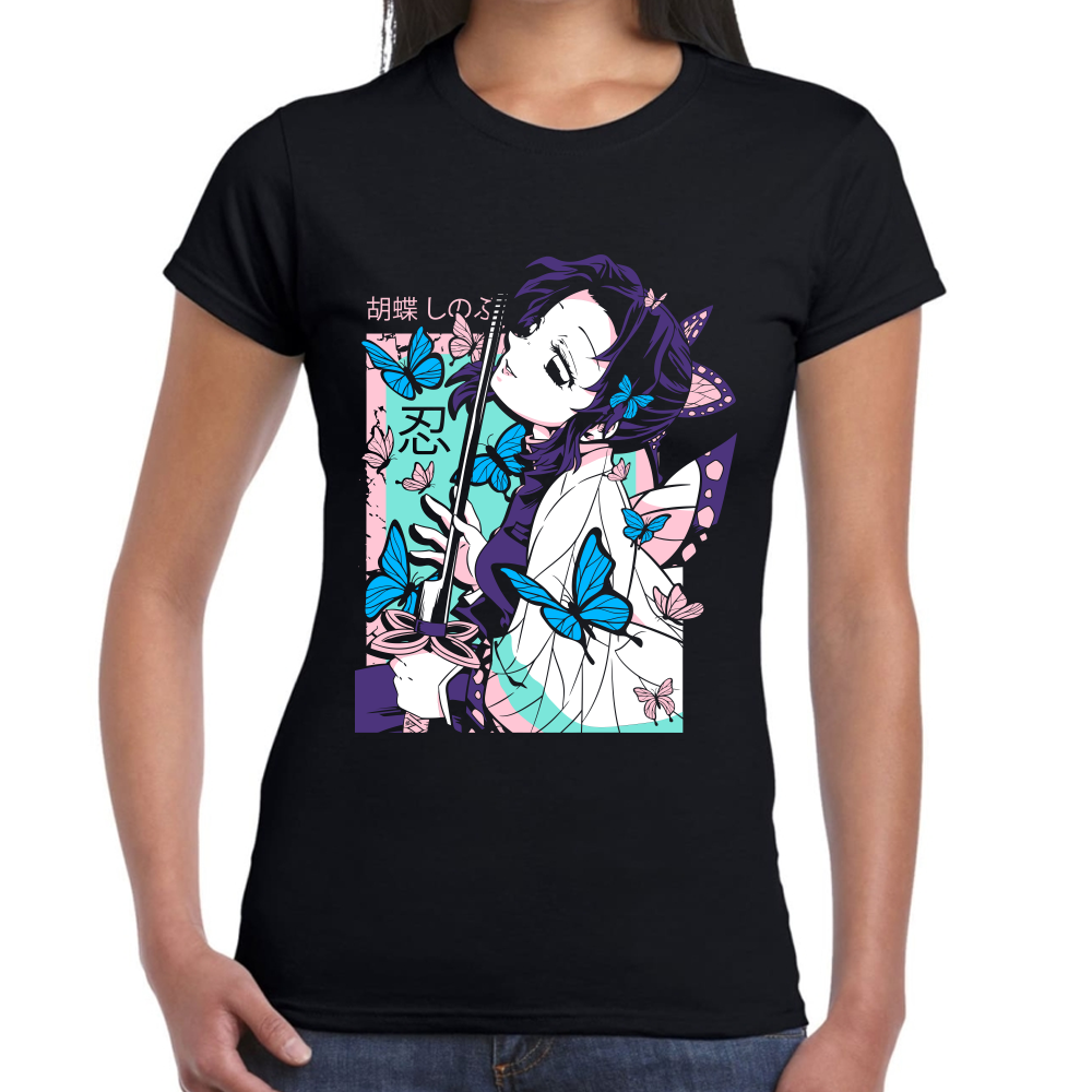Playera Shinobu Kocho Demon Slayer Algodón Premium #248 Imagen secundaria del producto