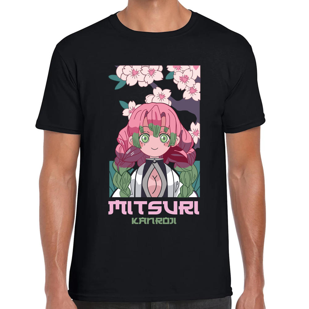 Playera Mitsuri Kanroji Demon Slayer Algodón Premium #251