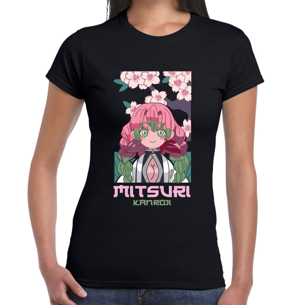 Playera Mitsuri Kanroji Demon Slayer Algodón Premium #251