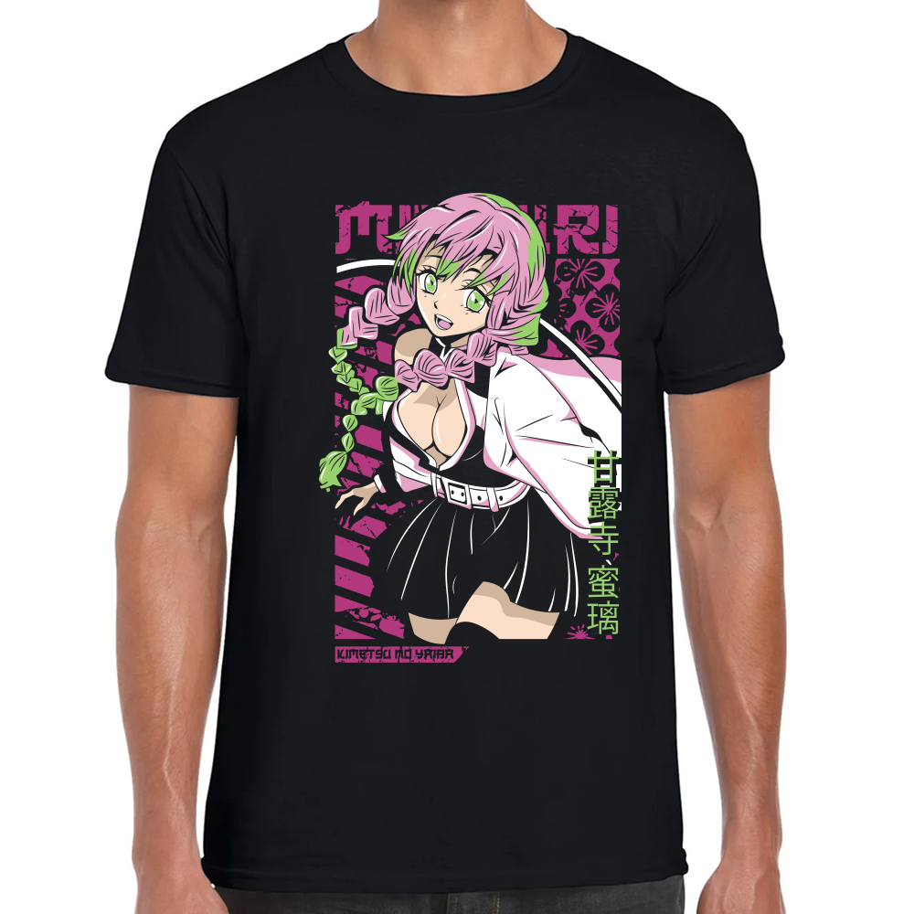 Playera Mitsuri Kanroji Demon Slayer Algodón Premium #250 Imagen principal del producto