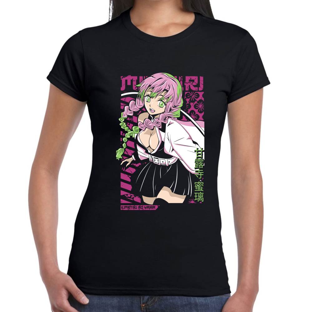 Playera Mitsuri Kanroji Demon Slayer Algodón Premium #250