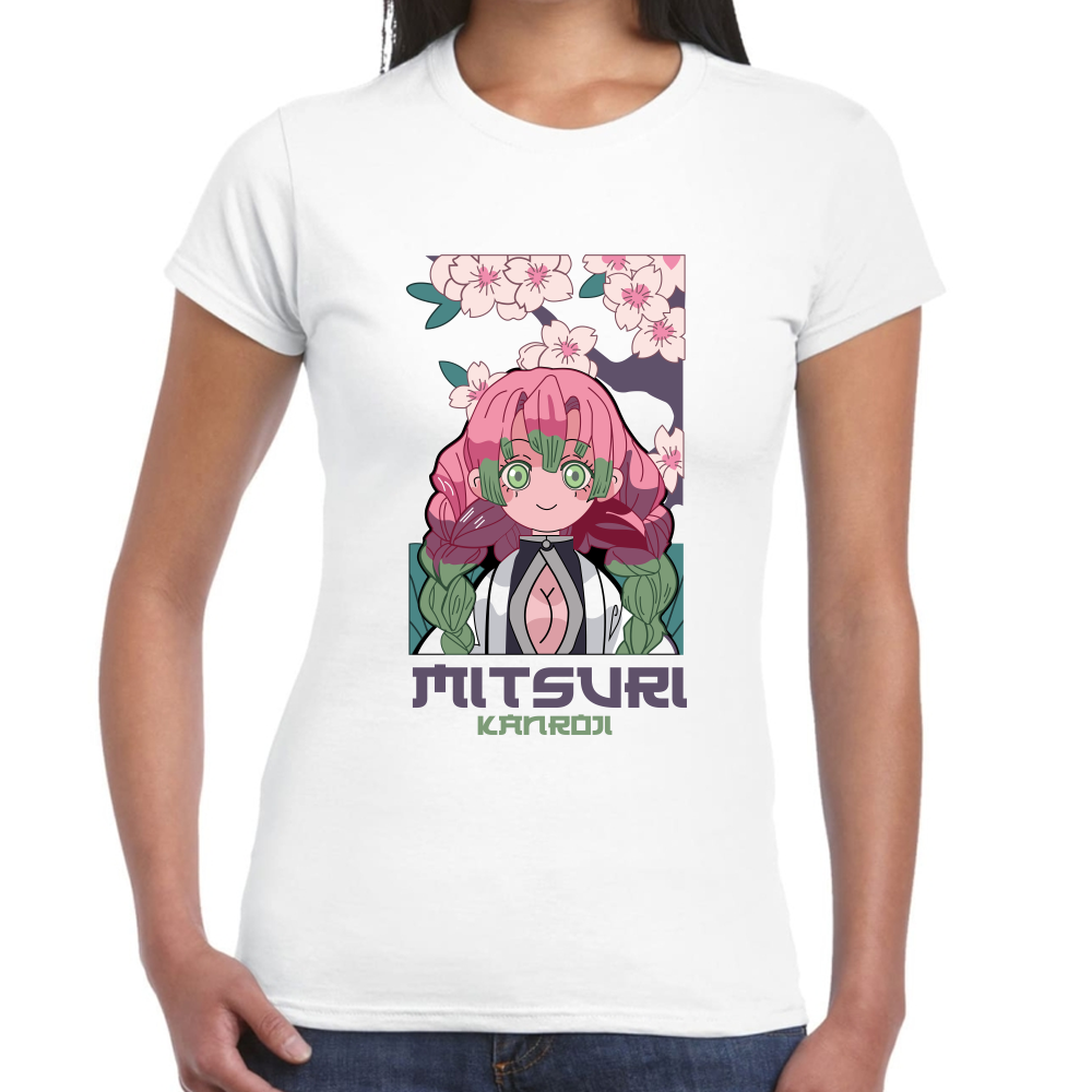 Playera Mitsuri Kanroji Demon Slayer Algodón Premium #251 Imagen secundaria del producto