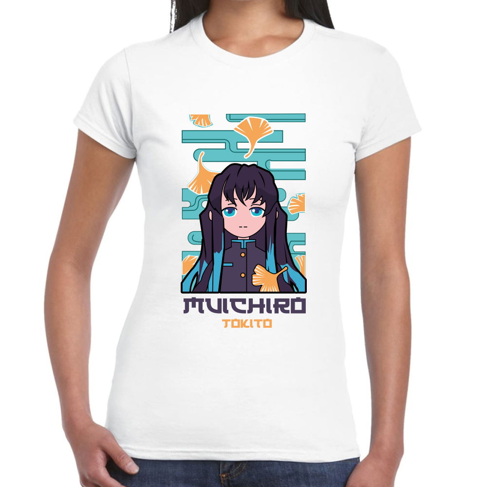 Playera Muichiro Tokito Demon Slayer Algodón Premium #253 Imagen secundaria del producto
