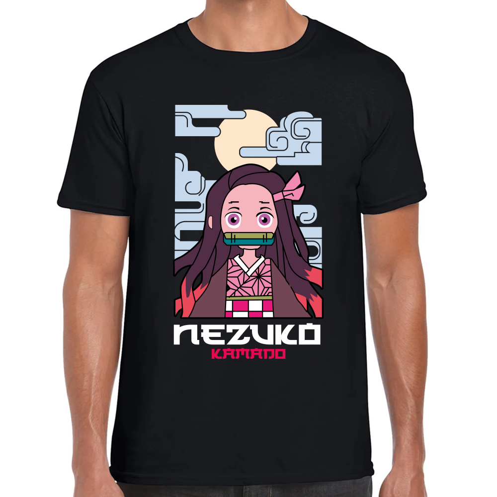 Playera Nezuko Kamado Demon Slayer Algodón Premium #254