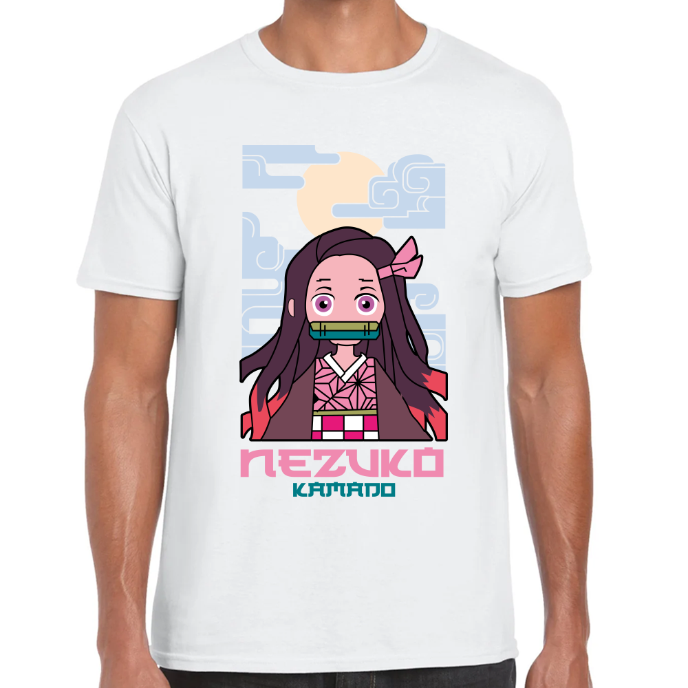 Playera Nezuko Kamado Demon Slayer Algodón Premium #254