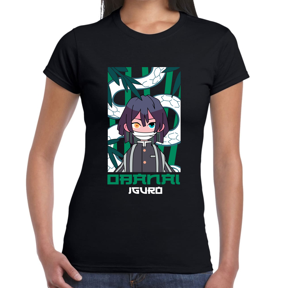 Playera Obanai Iguro Demon Slayer Algodón Premium #256 Imagen secundaria del producto