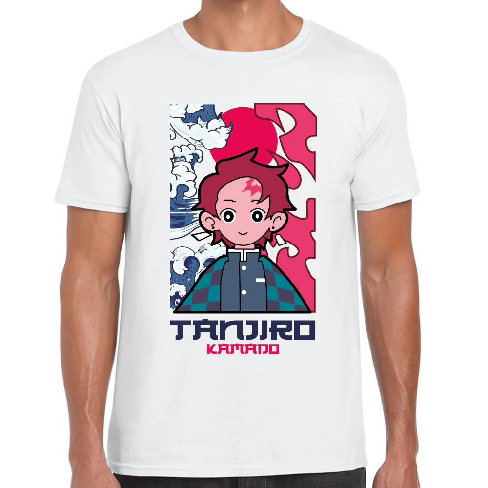 Playera Tanjiro Kamado Demon Slayer Algodón Premium #260
