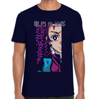 Playera Tanjiro Kamado Demon Slayer Negro Algodón Premium #264