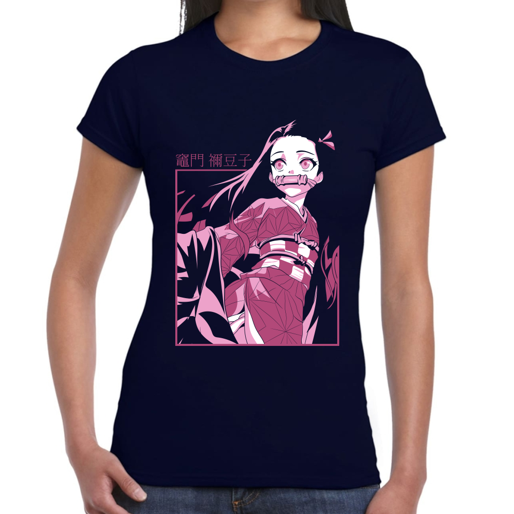Playera Nezuko Demon Slayer Algodón Premium #267