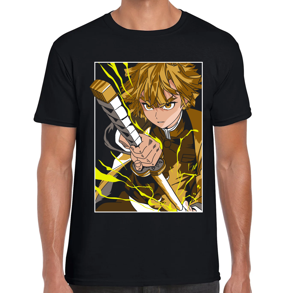 Playera Zenitsu Agatsuma Demon Slayer Algodón Premium #270