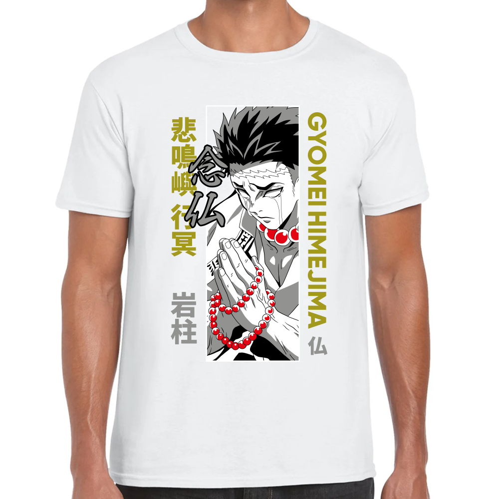 Playera Gyomei Himejima Demon Slayer Algodón Premium  #271