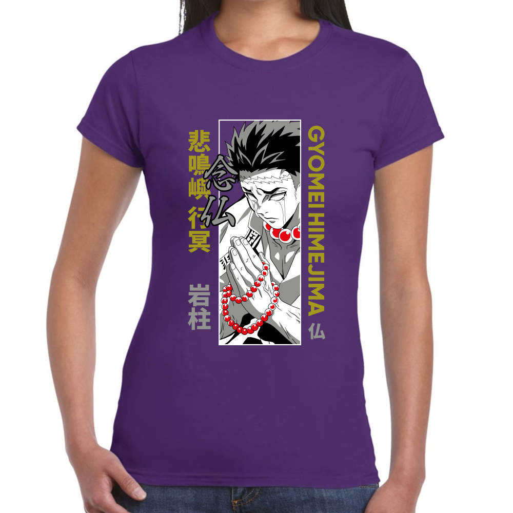 Playera Gyomei Himejima Demon Slayer Algodón Premium  #271