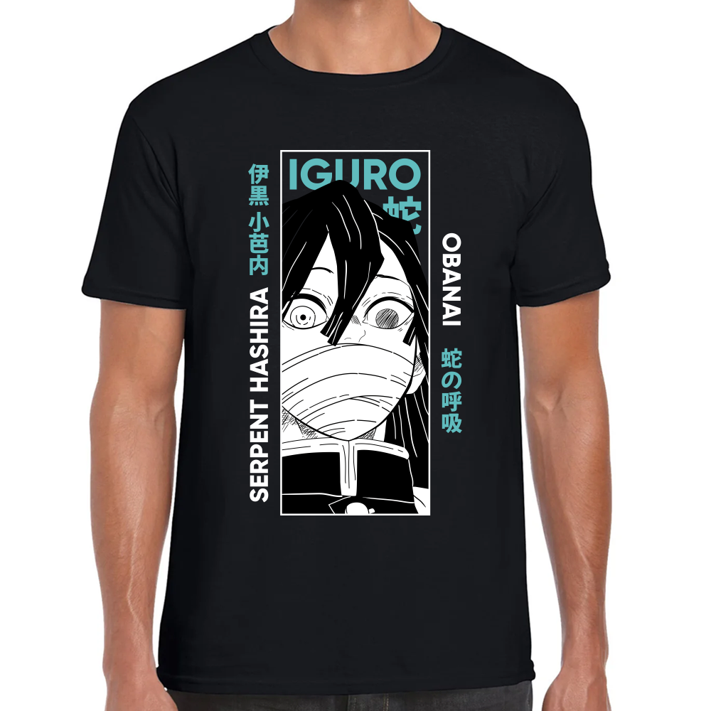 Playera Obanai Iguro Demon Slayer Algodón Premium #272