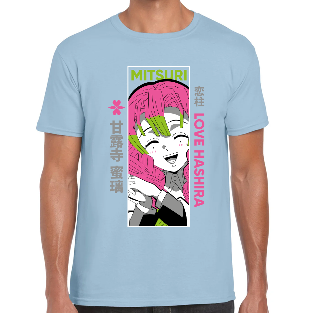 Playera Mitsuri Kanroji Demon Slayer Algodón Premium #273