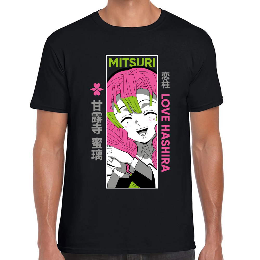 Playera Mitsuri Kanroji Demon Slayer Algodón Premium #273