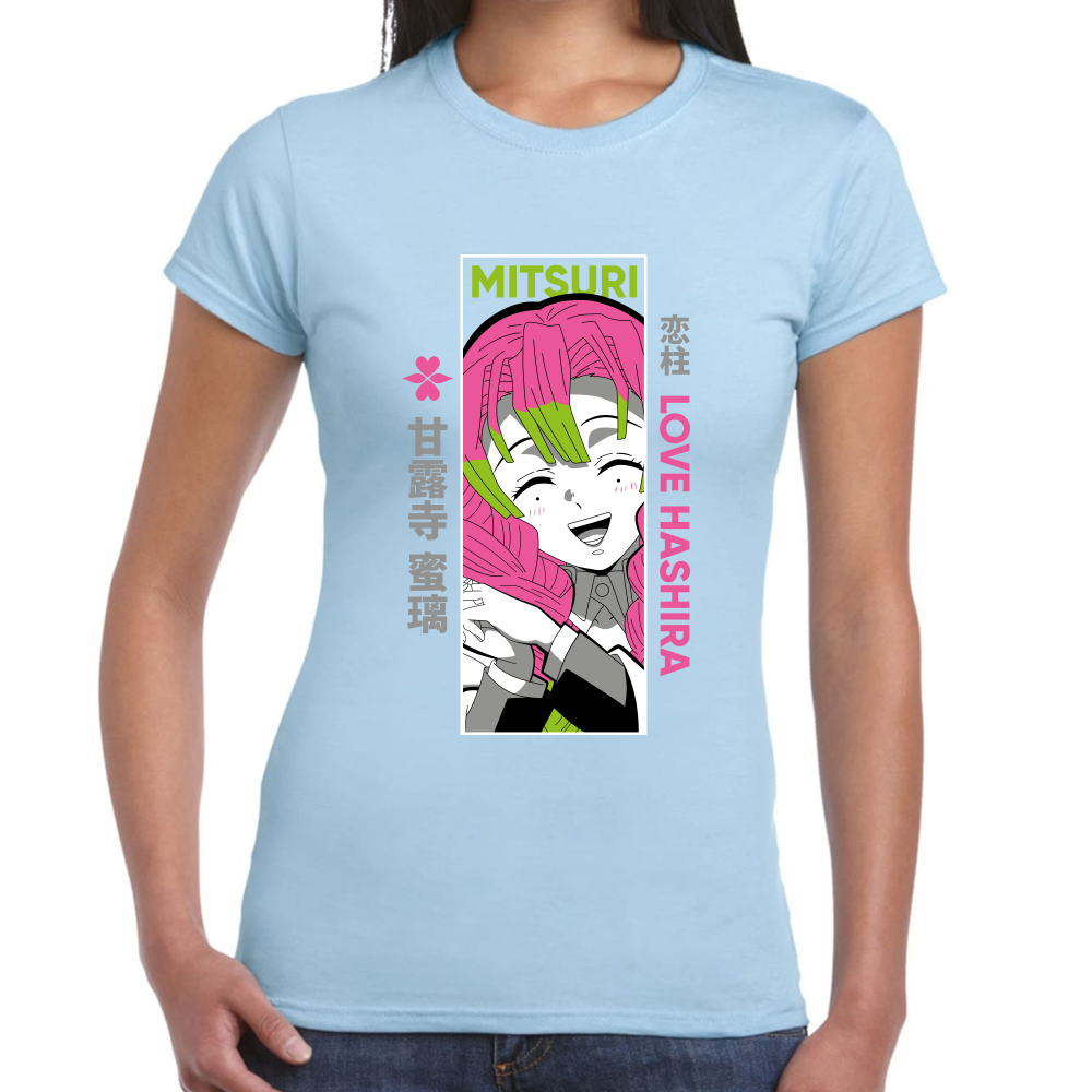 Playera Mitsuri Kanroji Demon Slayer Algodón Premium #273
