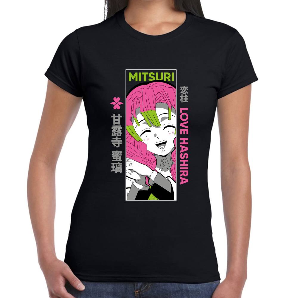 Playera Mitsuri Kanroji Demon Slayer Algodón Premium #273
