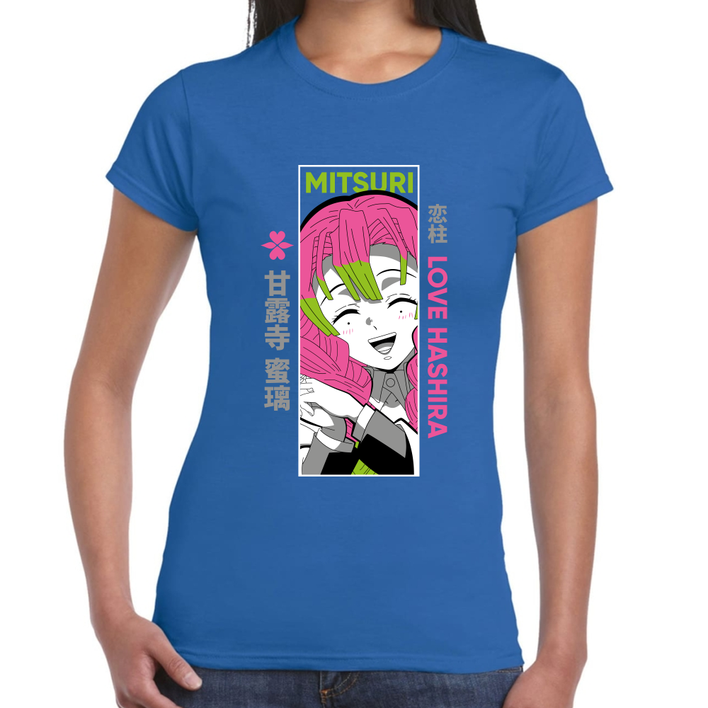 Playera Mitsuri Kanroji Demon Slayer Algodón Premium #273