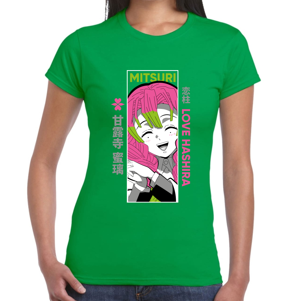 Playera Mitsuri Kanroji Demon Slayer Algodón Premium #273
